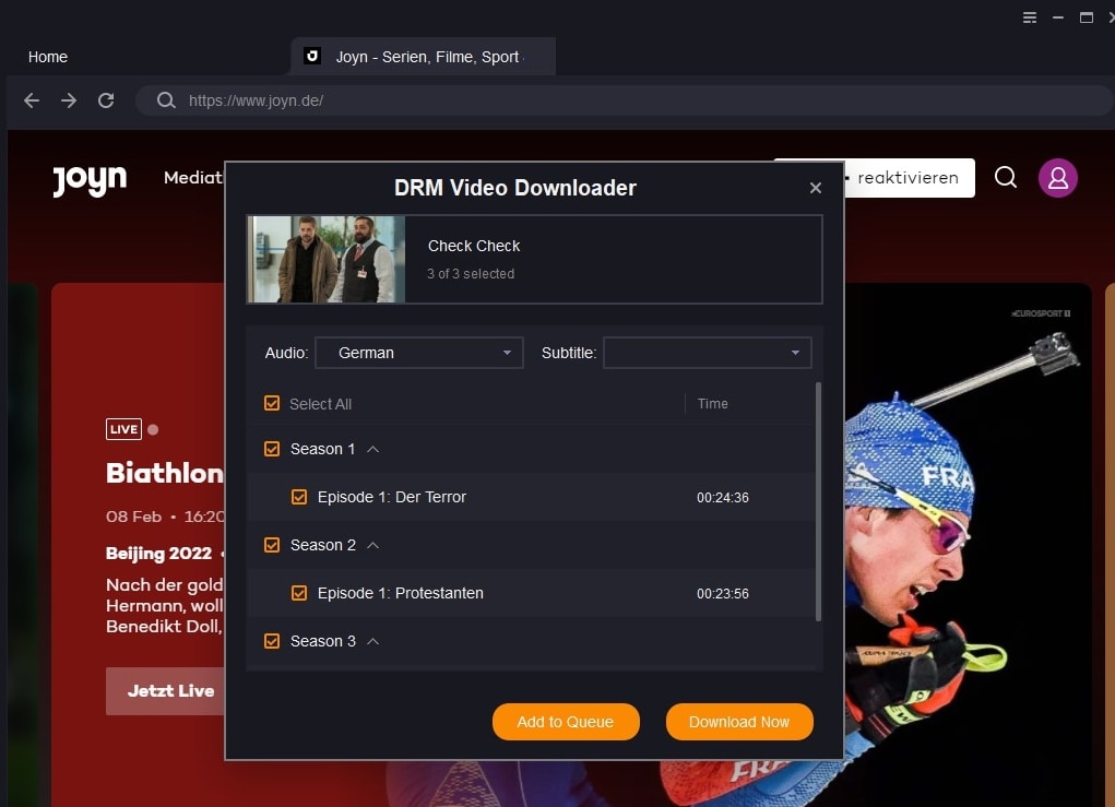 <b>Step 2: </b>Locate the video you want to download.