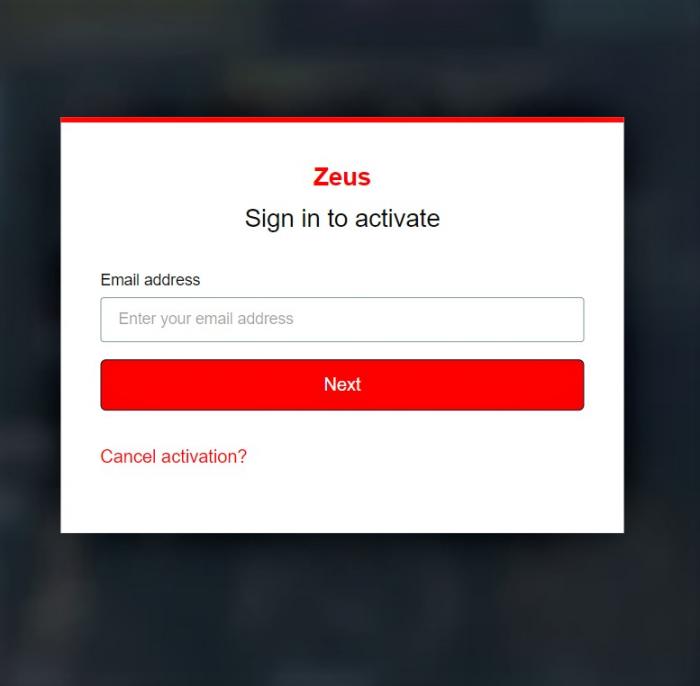 Zeus Network Activate on Different Devices