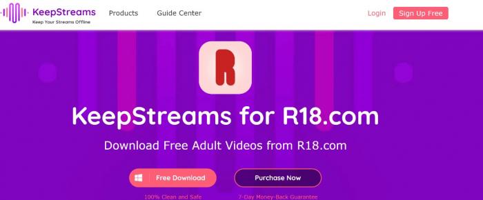 KeepStream R18.com Downloader