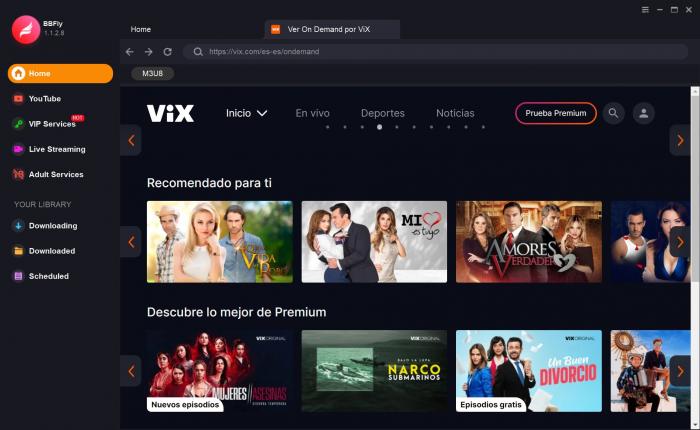 built-in browser of BBFly