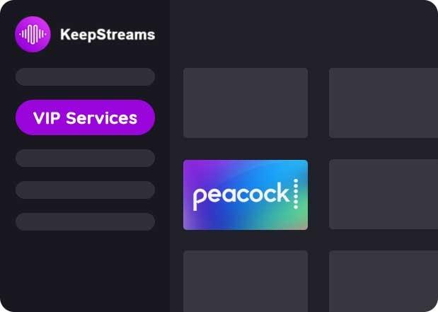 KeepStreams per Peacock TV
