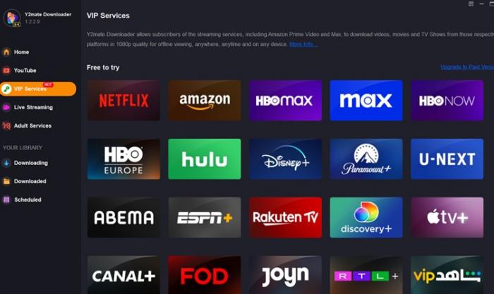 Y2Mate Downloader per Peacock TV