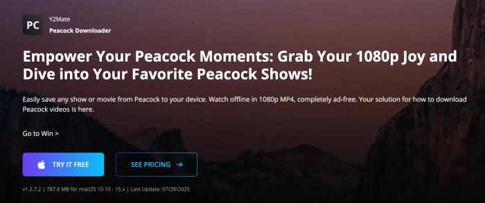 y2mate downloader di peacock