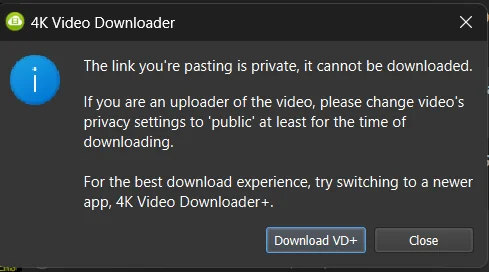 download failed