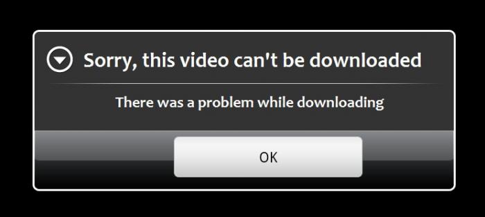 download failed