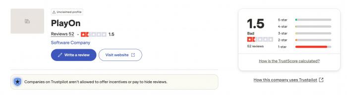 playon trustpilot