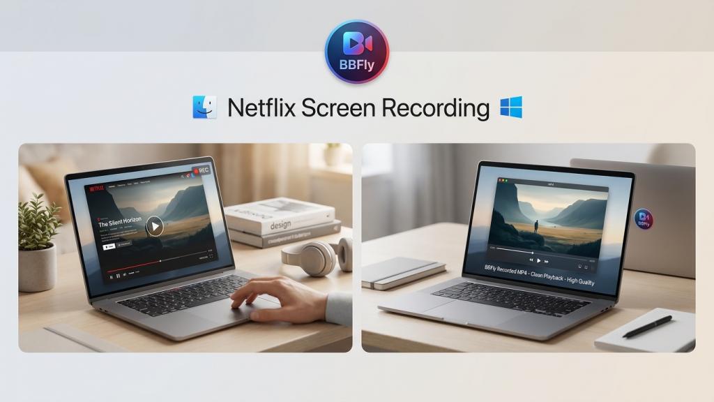 Wie man 2026 Netflix ohne schwarzen Bildschirm aufzeichnet (Handy, Mac & PC)